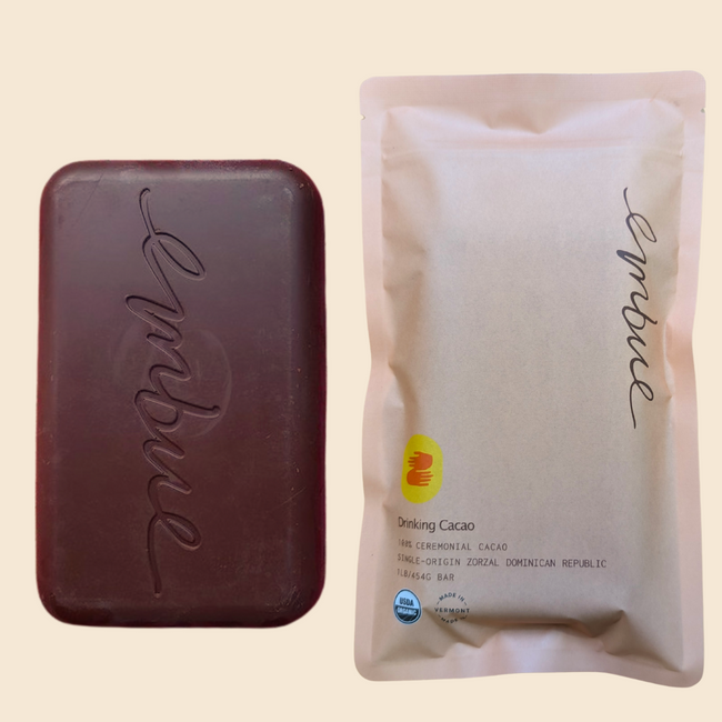 Ceremonial Cacao, Organic, 100% Zorzal, Dominican Republic, 1lb Bar