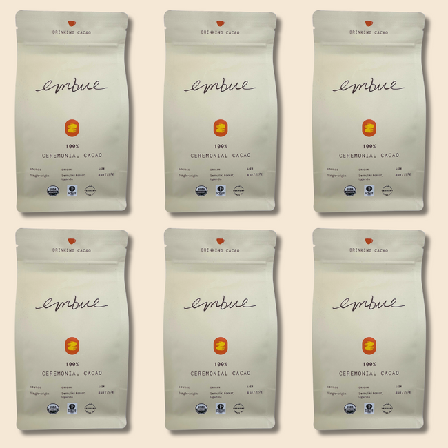 Ceremonial Cacao, Organic, 100% Semuliki Forest, Uganda, 8oz Flakes